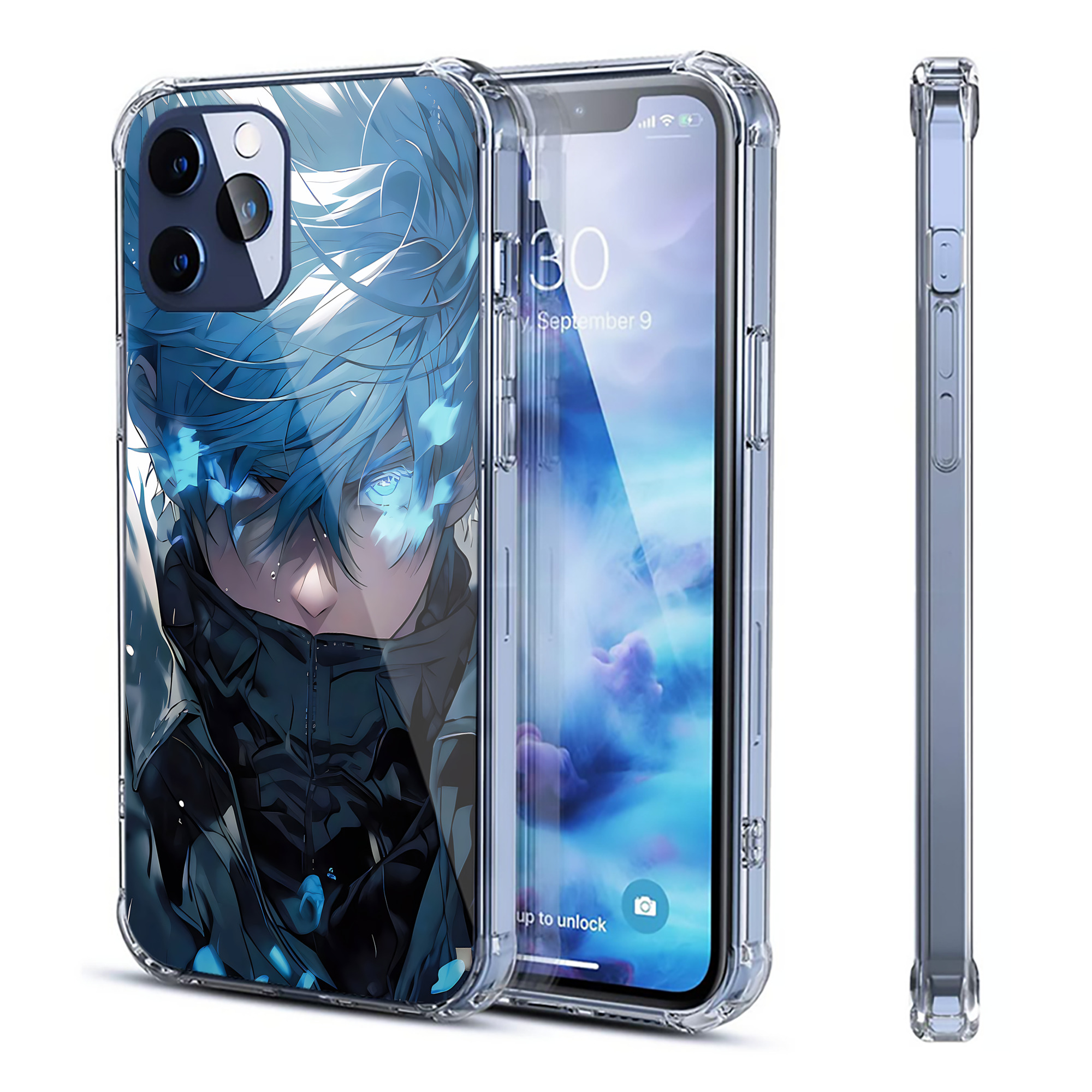 （画像用） 呪術廻戦 Jujutsu Kaisen 【iPhone 12シリーズ対応】透明スマホケース（クリアソフトケース）
